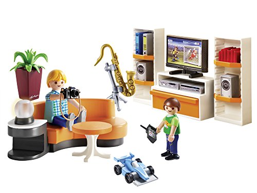 PLAYMOBIL City Life Salón, con Efectos de Luz, a Partir de 4 Años (9267)