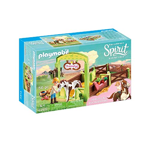 PLAYMOBIL DreamWorks Spirit Casa de Fortu, a Partir de 4 Años (9475) + DreamWorks Spirit Establo Abigaíl y Boomerang, a Partir de 4 Años (9480)