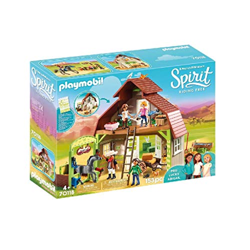 PLAYMOBIL DreamWorks Spirit Establo con Fortu, Pru y AbigaĆl, a Partir de 4 AƱos (70118) PLAYMOBIL DreamWorks Spirit Establo con Fortu, Pru y AbigaĆl, a Partir de 4 AƱos (70118)