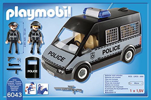 PLAYMOBIL - Furgón de policía con Luces y Sonido (60430)