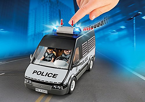 PLAYMOBIL - Furgón de policía con Luces y Sonido (60430)