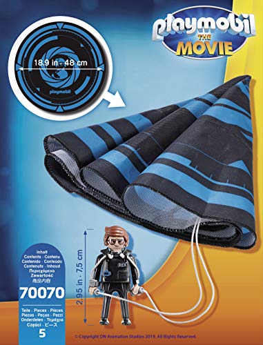 PLAYMOBIL: THE MOVIE Rex Dasher con Paracaídas, a Partir de 5 Años (70070) PLAYMOBIL: THE MOVIE Rex Dasher con Paracaídas, a Partir de 5 Años (70070)