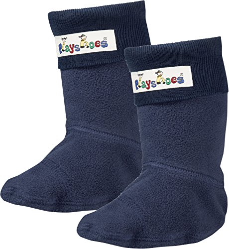 Playshoes Fleece-Stiefel-Socke, Calentadores Unisex Niños, Azul, 18/19 EU