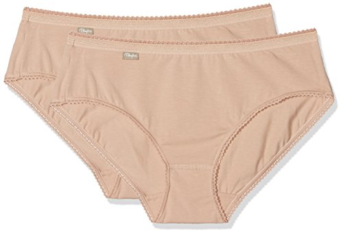 Playtex Cherish Cotton Mini X2 Braguita, Beige (Natural), M para Mujer