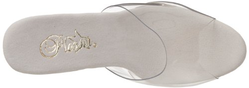 Pleaser Flamingo-801 - Zapatos de vestir de sintético para mujer, color Transparente (Transparent (Clr/Clr)), talla 35 EU