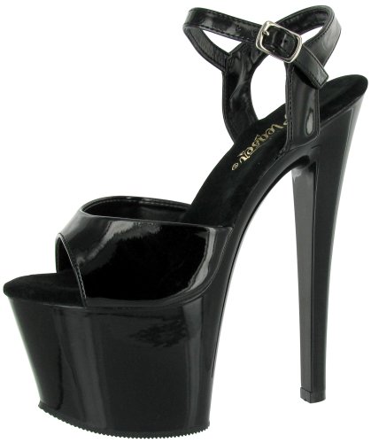 Pleaser SKY-309, Plateau. para Mujer, Vernis/Noir, 36 EU