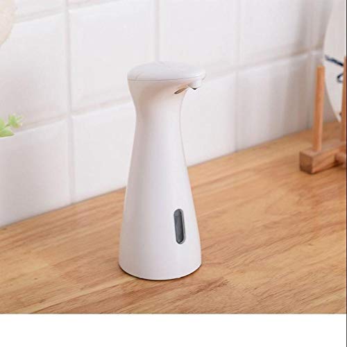 PLKDOO Dispensador de jabón automático Inteligente Sensor sin Contacto Dispensador de Dispositivo de Lavado de Manos Accesorios de baño 200 ml-Blanco