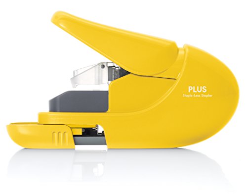 Plus Products - Grapadora sin grapas, color amarillo