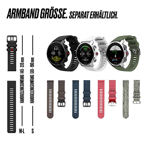 Polar GRIT X - Outdoor multisport watch con GPS con Brújula, Altímetro y Durabilidad de Nivel Militar para Practicar trail running, mountain bike, ciclismo - Batería de Larga Duración