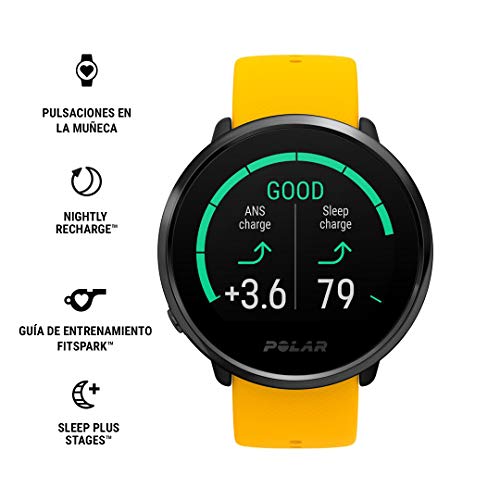 Polar Ignite - Reloj inteligente de Fitness con GPS Integrado, Smartwatch, Pulsera Deportiva Sumergible con Sensor de Pulso óptico en la Muñeca, Guía de Entrenamiento