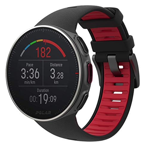 Polar Vantage V Titan - Reloj Premium con GPS y Frecuencia Cardíaca. Caja de Titanio. Multideporte y perfil de triatlón - Potencia de running, batería ultra larga, resistente al agua. Negro/Rojo Polar Vantage V Titan - Reloj Premium con GPS y Frecuencia Cardíaca. Caja de Titanio. Multideporte y perfil de triatlón - Potencia de running, batería ultra larga, resistente al agua. Negro/Rojo
