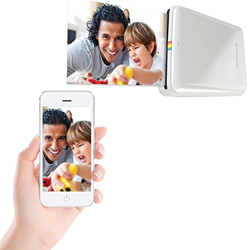 Polaroid Zip - Impresora móvil, Bluetooth, Nfc, micro USB, tecnología Zink Zero Ink, 5 x 7.6 cm, compatible con iOS y Android, blanco, 2.2 x 7.4 x 12 cm Polaroid Zip - Impresora móvil, Bluetooth, Nfc, micro USB, tecnología Zink Zero Ink, 5 x 7.6 cm, compatible con iOS y Android, blanco, 2.2 x 7.4 x 12 cm