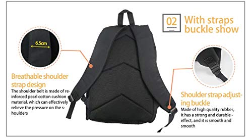 POLERO Mochila para niños con diseño de calaveras POLERO Mochila para niños con diseño de calaveras