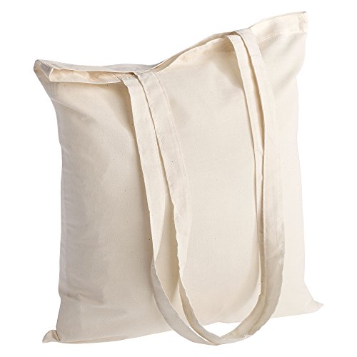 POLHIM-Bolsa Tela 100% Algodón Biodegradable,Lavable,Reutilizable-Asas Largas de 70cm.Para Ropa,Manualidades,Alimentos,Verduras,ir de Paseo y Uso Diario.Medidas 38x42cm,Densidad 145gr/m2,Color Natural POLHIM-Bolsa Tela 100% Algodón Biodegradable,Lavable,Reutilizable-Asas Largas de 70cm.Para Ropa,Manualidades,Alimentos,Verduras,ir de Paseo y Uso Diario.Medidas 38x42cm,Densidad 145gr/m2,Color Natural