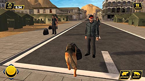 Policía fronteriza Dog Chase Adventure Simulator 3D: Vegas City Gangster Crime In Prison Escape Survival Adventure Juegos Sim Gratis para niños 2018