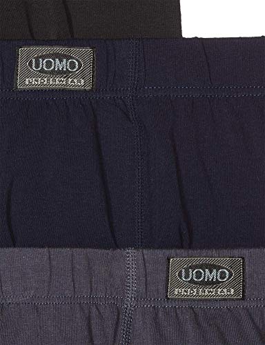 Poligono Calzoncillos Hombre, Ropa Interior Masculina Cómoda y Elástica,Boxer de Algodón, Paquete de 6, 2 Negros, 2 Azules, 2 Grises Poligono Calzoncillos Hombre, Ropa Interior Masculina Cómoda y Elástica,Boxer de Algodón, Paquete de 6, 2 Negros, 2 Azules, 2 Grises