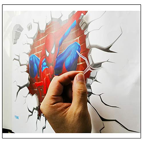 Polly Online 2PCS Pegatinas de Pared del Hombre araña Calcomanías de Spiderman Pegatinas de Pared 3D para la habitación de los niños Polly Online 2PCS Pegatinas de Pared del Hombre araña Calcomanías de Spiderman Pegatinas de Pared 3D para la habitación de los niños