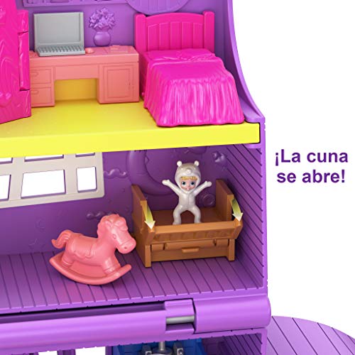 Polly Pocket Casa de muñecas de juguete con accesorios (Mattel GFP42)