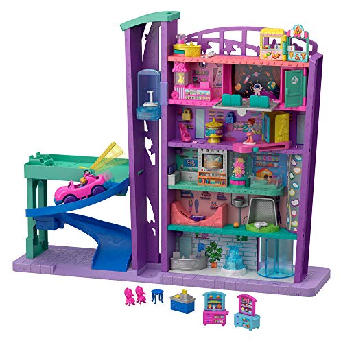 Polly Pocket Centro Comercial de juguete para muñecas, multicolor (Mattel GFP89)