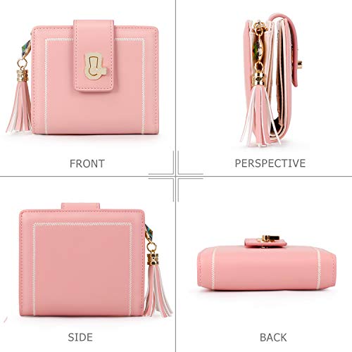 Pomelo Best Cartera Mujer RFID Bloqueo, Mujeres Monedero Pequeña con Bolsillo para Monedas y Piedras de Colores Colgante Pomelo Best Cartera Mujer RFID Bloqueo, Mujeres Monedero Pequeña con Bolsillo para Monedas y Piedras de Colores Colgante