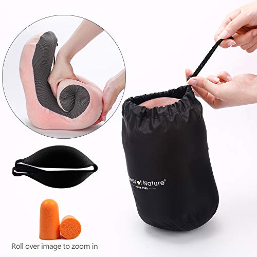PON Almohada de Viaje Viscoelástica de Espuma de Memoria con Funda Lavable y Bolsa de Viaje Suave para el Cuello Soporte Cervical Ideal para el Uso del Avión y el Hogar (Rosa) PON Almohada de Viaje Viscoelástica de Espuma de Memoria con Funda Lavable y Bolsa de Viaje Suave para el Cuello Soporte Cervical Ideal para el Uso del Avión y el Hogar (Rosa)