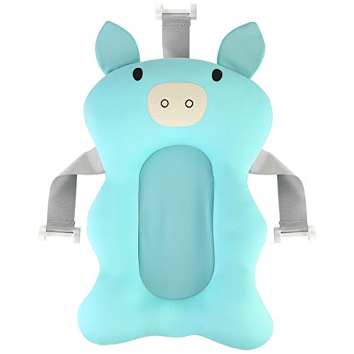 Ponacat Almohadilla de Soporte para Bañera de Recién Nacido Asiento de Cojín de Ducha Infantil de Malla Transpirable 3D Alfombra de Bañera Antideslizante Impermeable con Hebillas Ponacat Almohadilla de Soporte para Bañera de Recién Nacido Asiento de Cojín de Ducha Infantil de Malla Transpirable 3D Alfombra de Bañera Antideslizante Impermeable con Hebillas