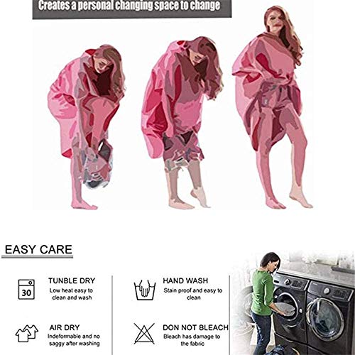 Poncho De Toalla con Capucha,Microfibra 3D De Doble Cara con Estampado De Unicornio para Correr, Acogedor, Albornoz De Secado Rápido, Ropa De Playa para Exteriores, Traje De Baño, Bata Ligera UNIS