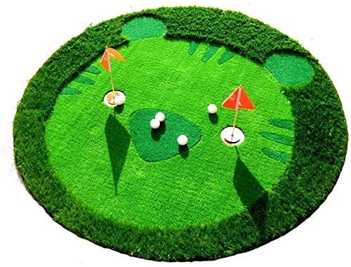 Poniendo esteras Golf Putting Mat Golf Formning Equipment Niños Golf Greens Putiendo Ejercitores Práctica infantil Circular Pequeño Tigre Mini Golf Putting Gift para amigos ( Size : 150*150cm )