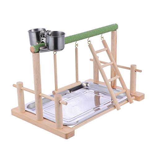 POPETPOP Centro de Actividades de Vida de Aves Parrots Playground Wood Perch Gym Stand Ladder Ejercicio Playgym con Comedero Tazas Juguetes para Animales Pequeños Periquito Conure POPETPOP Centro de Actividades de Vida de Aves Parrots Playground Wood Perch Gym Stand Ladder Ejercicio Playgym con Comedero Tazas Juguetes para Animales Pequeños Periquito Conure
