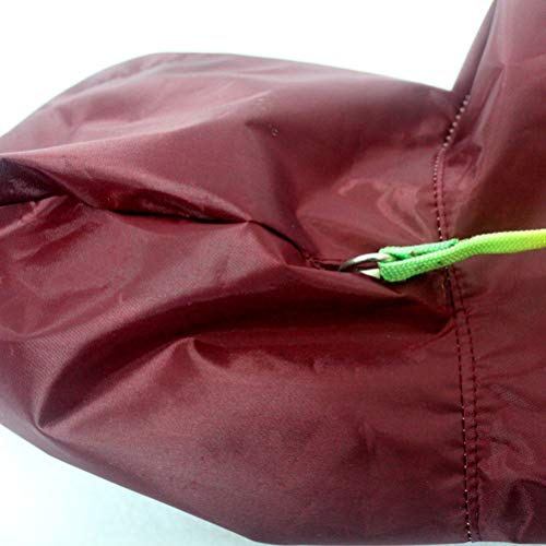 POPETPOP Chubasquero con Capucha para Perros Medianos y Grandes, Sudaderas Impermeable, Agujero para Arnés, Tira Reflectante, Bolsillos (Rojo, 3XL)