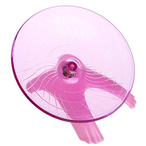POPETPOP - Rueda de Ejercicio para Mascotas, diseño de Animales pequeños, Disco de plástico para hámsters, erizos, 1 Unidad (Rosa) POPETPOP - Rueda de Ejercicio para Mascotas, diseño de Animales pequeños, Disco de plástico para hámsters, erizos, 1 Unidad (Rosa)