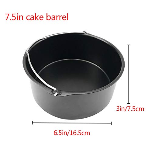 PopHMN Accesorios para freidoras de Aire, 5PCS 18CM Pizza Dish Cake Barrel Air Fryer Rack con Almohadilla Aislante Adecuado para Air Fryer Accesorios PopHMN Accesorios para freidoras de Aire, 5PCS 18CM Pizza Dish Cake Barrel Air Fryer Rack con Almohadilla Aislante Adecuado para Air Fryer Accesorios