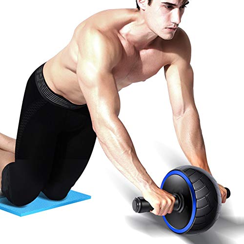 POPOTI Abdominal Wheel AB Wheel Rollers Exercise Wheels Non-Slip Handles Fitness Workout Home Gym Exercise Equipment to Build Muscle (12x20x9cm)