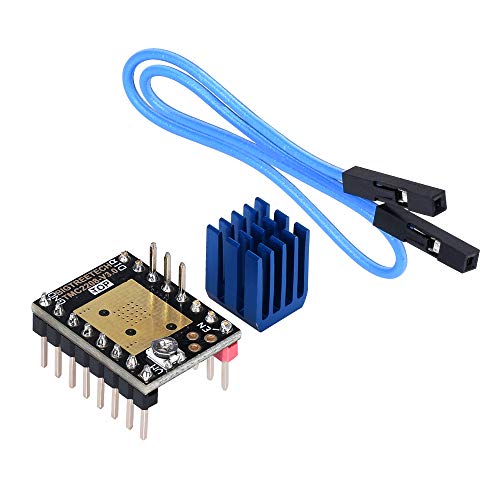PoPprint TMC2208 V3.0 - Módulo controlador de motor paso a paso con disipador de calor con modo Step compatible con Ramps1.4 o MKS Board SKR V1.3 para impresora 3D (STEP/DIR) PoPprint TMC2208 V3.0 - Módulo controlador de motor paso a paso con disipador de calor con modo Step compatible con Ramps1.4 o MKS Board SKR V1.3 para impresora 3D (STEP/DIR)
