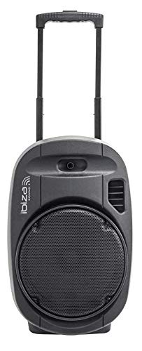 PORT12VHF-MKII - Ibiza Sound - Sistema de sonorización portátil autónomo 12” / 700W con USB-MP3, Bluetooth, Vox, 2 micros VHF, Negro PORT12VHF-MKII - Ibiza Sound - Sistema de sonorización portátil autónomo 12” / 700W con USB-MP3, Bluetooth, Vox, 2 micros VHF, Negro