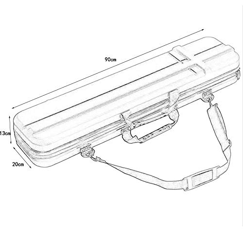 PORTA Dividir Recurvo Duro Arco Caja a Prueba de Golpes a Prueba de Agua atlético Recto Equipo Desmontable de la contraportada y Durable del Arco Inclinado Portable Arco de Tiro con Arco Bolsa