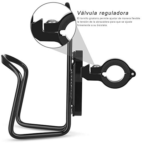 Portabidón para Bicicleta, [Material Premium]Diyife Portabidón de Ciclismo para Bicicletas de Montaña y Carretera, Soportes para Botella de Agua, Tecnología de Soldadura TIG Aluminio de Aviación 6061