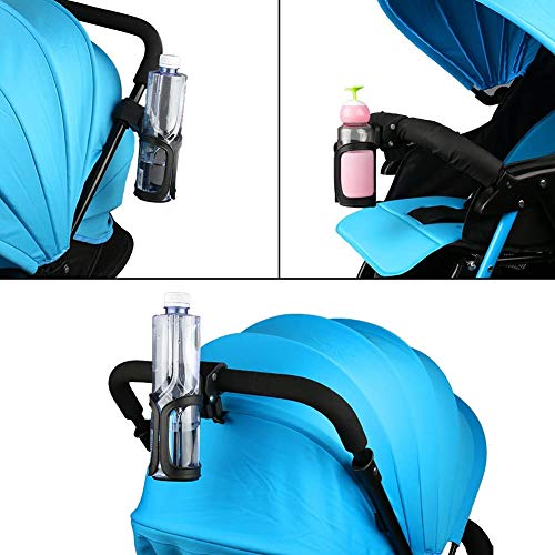 Portabotellas de agua, Universal Bicicleta Bebe la jaula de la botella Estante Ajustable Portavasos de bebidas para bicicletas de ciclismo, bicicletas de montaña, cochecitos de bebé y sillas de ruedas