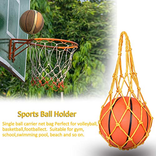 Portador Bolso de Red de Baloncesto Voleibol Futból Accesorio de Deportes Multiusos de Nylón Bolsillo Montar al aire libre, 3 Paquetes Portador Bolso de Red de Baloncesto Voleibol Futból Accesorio de Deportes Multiusos de Nylón Bolsillo Montar al aire libre, 3 Paquetes