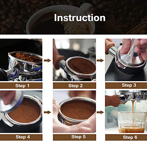 Portafiltro sin fondo, 54 mm de acero inoxidable para máquina de espresso de repuesto con 1 taza de cesta de filtro para Breville 870/878/880 filtro de repuesto máquina de café Portafiltro sin fondo, 54 mm de acero inoxidable para máquina de espresso de repuesto con 1 taza de cesta de filtro para Breville 870/878/880 filtro de repuesto máquina de café