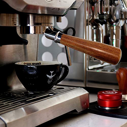 Portafiltro sin fondo, 54 mm de acero inoxidable para máquina de espresso de repuesto con 1 taza de cesta de filtro para Breville 870/878/880 filtro de repuesto máquina de café