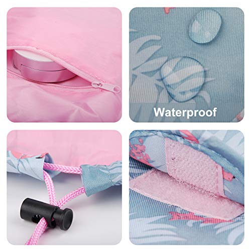 Portátil Lazy Drawstring Bolsa de Maquillaje de Viaje Bolsa de cosméticos Organizador de artículos de tocador Impermeable Grande para Mujeres y niñas Portátil Lazy Drawstring Bolsa de Maquillaje de Viaje Bolsa de cosméticos Organizador de artículos de tocador Impermeable Grande para Mujeres y niñas