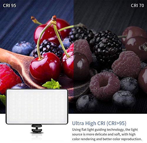 Portátil Led Luz de Vídeo USB Charge Cámaras Luz Fotografia Bombilla Led Regulable 3200K-5600K 120 Panel Led Focos Iluminacion Fotografia Compatible para Canon/Nikon/Sony DSLR,Youtube,Phones,Black Portátil Led Luz de Vídeo USB Charge Cámaras Luz Fotografia Bombilla Led Regulable 3200K-5600K 120 Panel Led Focos Iluminacion Fotografia Compatible para Canon/Nikon/Sony DSLR,Youtube,Phones,Black