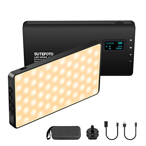 Portátil Led Luz de Vídeo USB Charge Cámaras Luz Fotografia Bombilla Led Regulable 3200K-5600K 120 Panel Led Focos Iluminacion Fotografia Compatible para Canon/Nikon/Sony DSLR,Youtube,Phones,Black Portátil Led Luz de Vídeo USB Charge Cámaras Luz Fotografia Bombilla Led Regulable 3200K-5600K 120 Panel Led Focos Iluminacion Fotografia Compatible para Canon/Nikon/Sony DSLR,Youtube,Phones,Black
