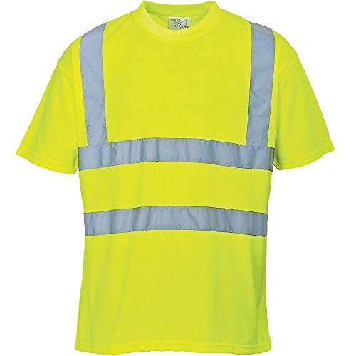 Portwest S478YERM Camiseta de Manga Corta, Hi-Vis , M, Amarillo (Yellow)