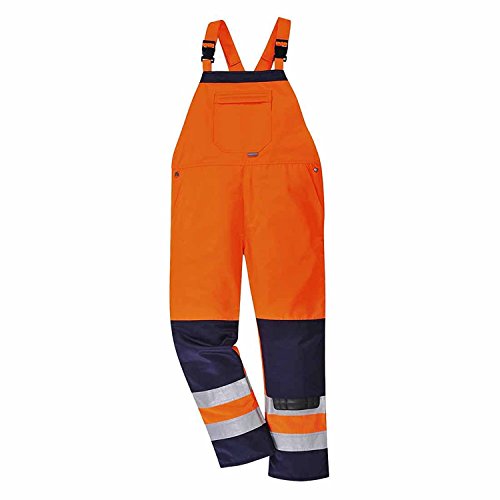 Portwest TX72ONRXXXL Girona Hi-Vis - Bibera y soporte, regular, tamaño: 3XL, naranja y azul marino