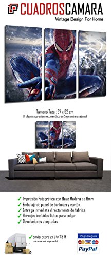 Poster Fotográfico Superheroe, Spiderman Tamaño total: 97 x 62 cm XXL