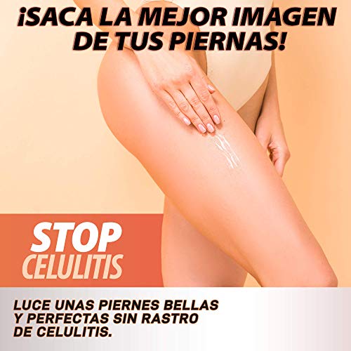 Potente Anticelulítico y Reductor Intensivo | Cápsulas Anticelulitis | Elimina la piel de naranja de forma eficaz | Fórmula completa de rápida actuación con CLA, l-carnitina y cafeina | 100 cápsulas