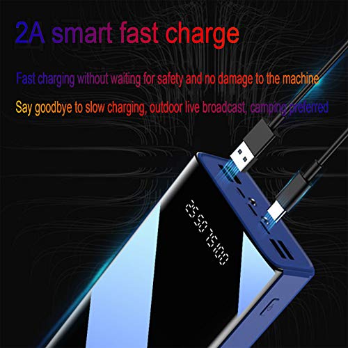 Power Bank 50000 Mah, Cargador Portátil De 7 Salidas, Batería Externa De Alta Capacidad con Micro Y USB-C Y Relámpago Y USB De 4 Entradas, con Pantalla LED Y Linterna,Azul Power Bank 50000 Mah, Cargador Portátil De 7 Salidas, Batería Externa De Alta Capacidad con Micro Y USB-C Y Relámpago Y USB De 4 Entradas, con Pantalla LED Y Linterna,Azul