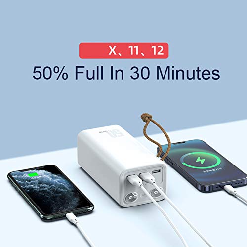 Power Bank 50000Mah De Carga Rápida PD/QC 3.0Ultra-High Capacity Fast Power Bank Paquete De Batería Externa De Carga De Alta Velocidad De 22.5W con Entrada/Salida USB-C para iPhone,Negro Power Bank 50000Mah De Carga Rápida PD/QC 3.0Ultra-High Capacity Fast Power Bank Paquete De Batería Externa De Carga De Alta Velocidad De 22.5W con Entrada/Salida USB-C para iPhone,Negro